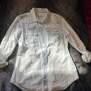 Light washed button up size small
